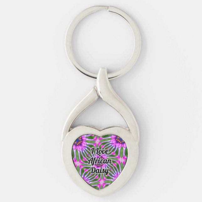 Porte-clés Motif de marguerite esthétique (Devant)