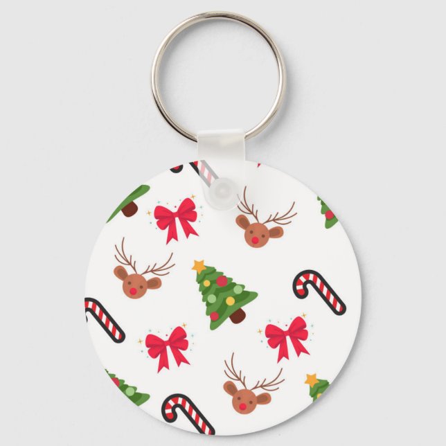 Porte-clés Motif de Noël (Recto)