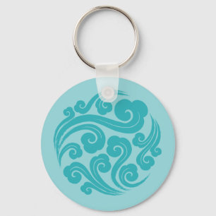 Porte-clés motif de nuage chinois traditionnel