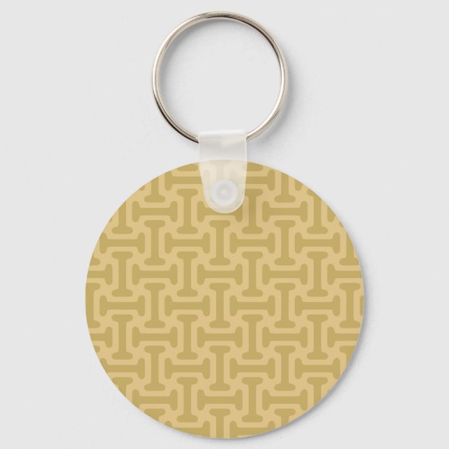 Porte-clés Motif de papier des années 60 (Recto)