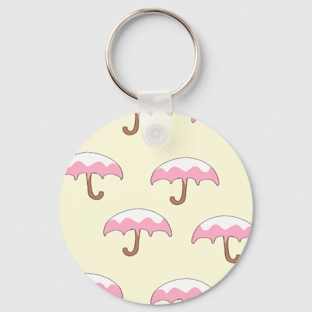 Porte-clés motif de parapluie (Recto)