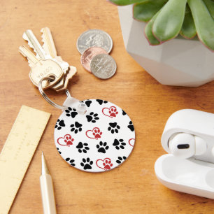 Porte-clés Motif De Pâtes, Pâtes Noires, Pâtes Rouges, Coeurs