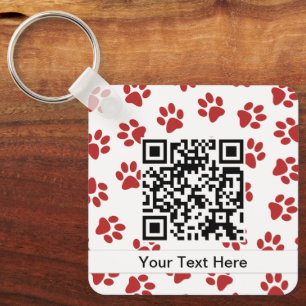 Porte-clés Motif de pattes, Pattes de chien, Pattes de chat,