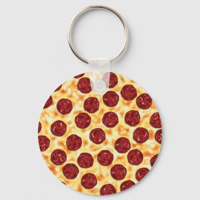 Porte-clés Motif de pizza pepperoni (Recto)