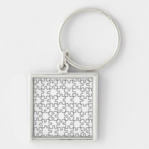 Porte-clés Motif de puzzle (Ajouter Votre Image)