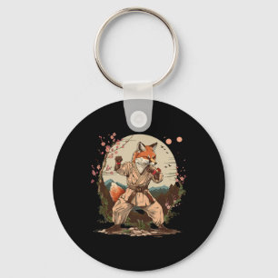 Porte-clés Motif de renard de karaté Taekwondo Jiu-jitsu Mma
