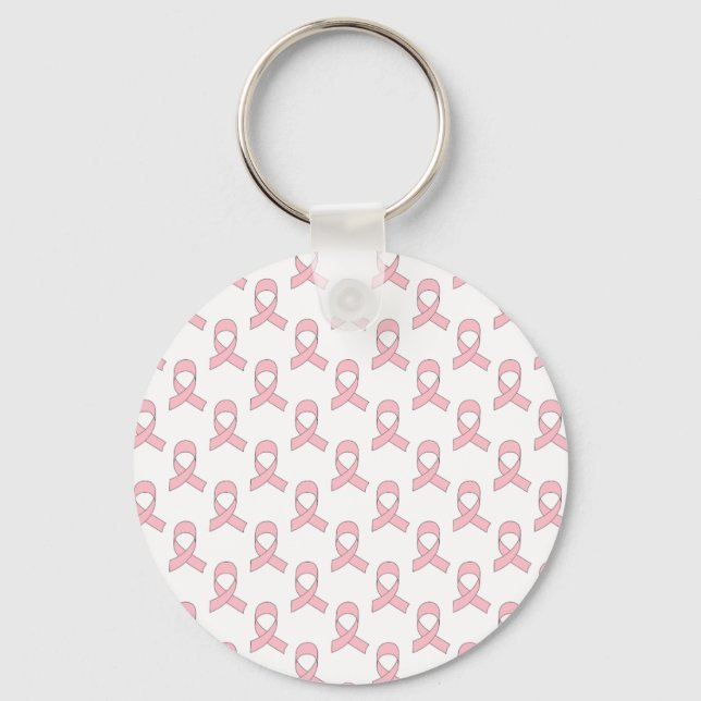 Porte-clés Motif de ruban rose (Recto)