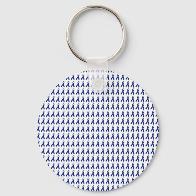 Porte-clés Motif de rubans bleus (Recto)