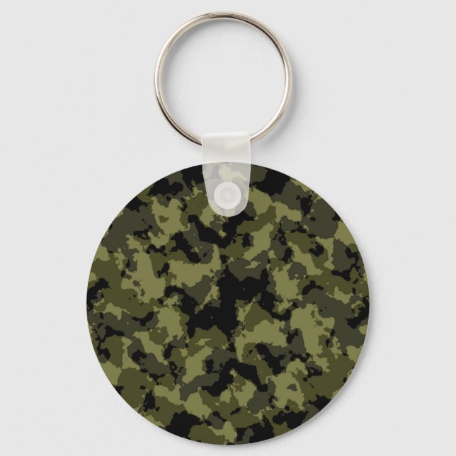 Porte-clés Motif de style militaire camouflage (Recto)