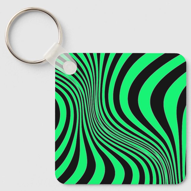 Porte-clés Motif de texture d'impression de peau de zèbre (Recto)