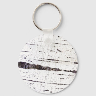 Porte-clés Motif d'écorce de bouleau