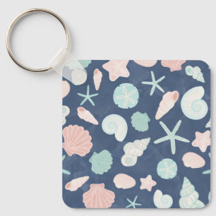 Porte-clés motif des coquillages