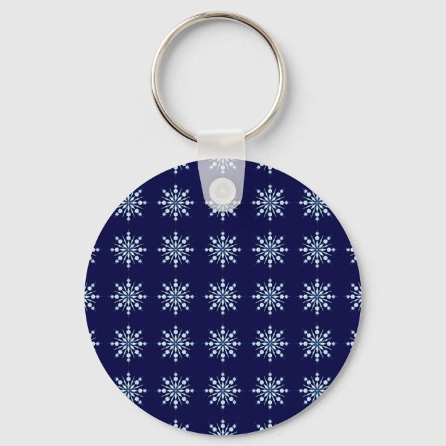Porte-clés Motif des flocons de neige (Recto)