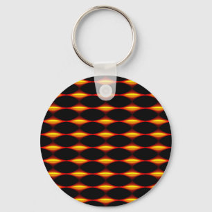 Porte-clés Motif diamant rouge et jaune