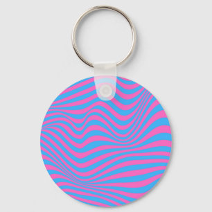 Porte-clés Motif d'illusion optique vague