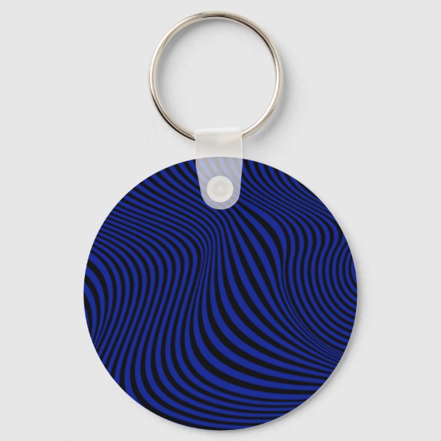 Porte-clés Motif d'illusion optique vague (Recto)