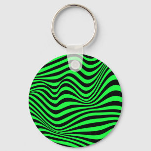 Porte-clés Motif d'illusion optique vague