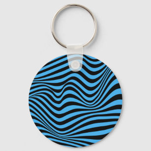 Porte-clés Motif d'illusion optique vague