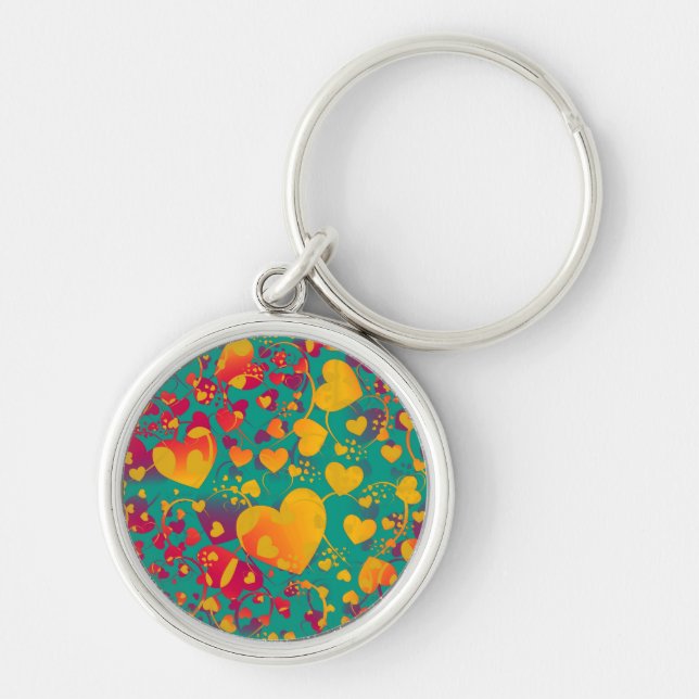 PORTE-CLÉS MOTIF DU COEUR ART 9 (Devant)