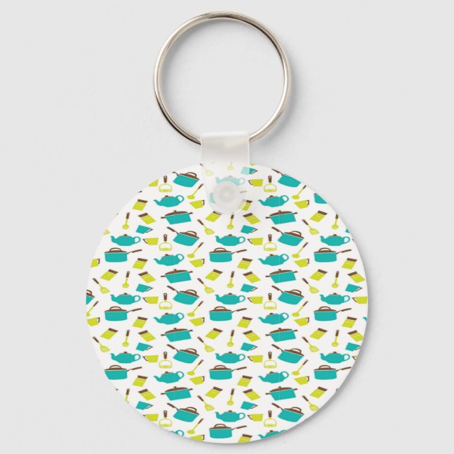 Porte-clés Motif d'ustensiles de cuisine (Recto)