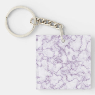 Porte-clés Motif en marbre violet