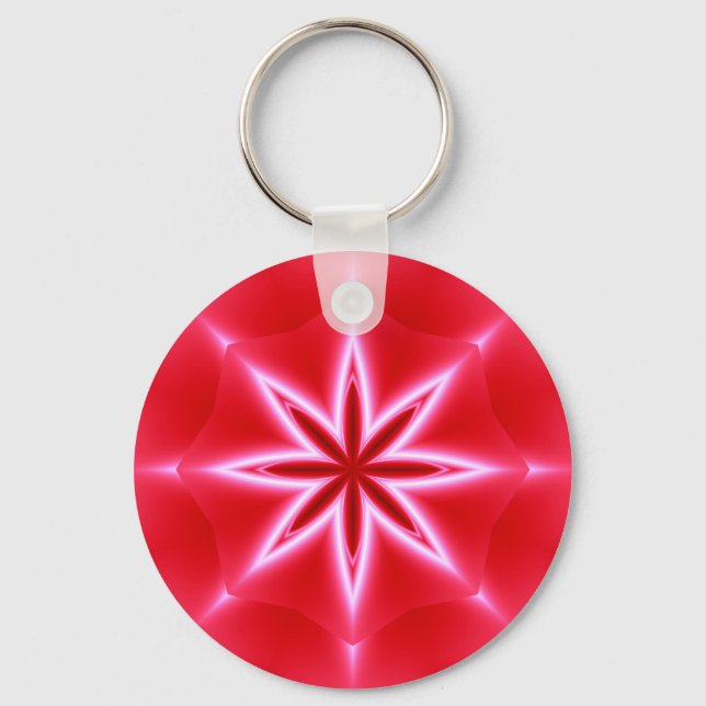 Porte-clés Motif étoile rouge (Recto)