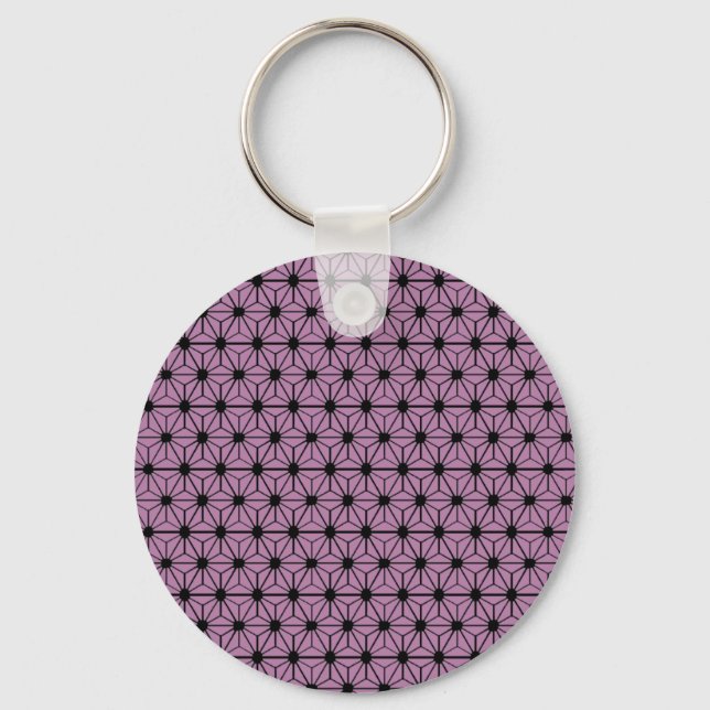 Porte-clés motif étoile violette (Recto)