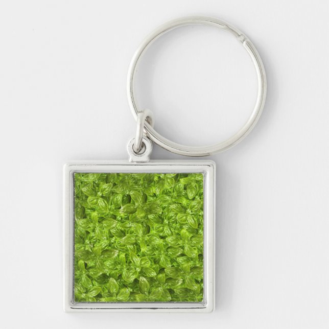 Porte-clés Motif Feuille Basil (Devant)