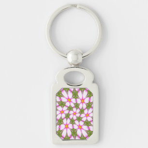 Porte-clés Motif Fleurs Cosmos