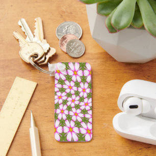 Porte-clés Motif Fleurs Cosmos