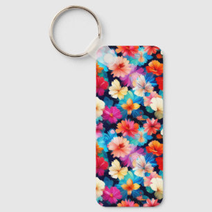 Porte-clés Motif Fleurs Multicolores Floral-37566