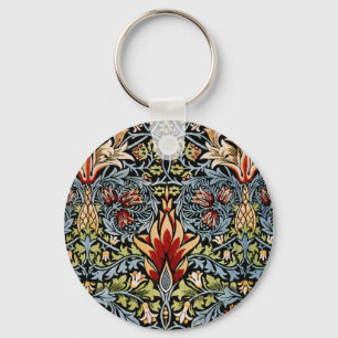 Porte-clés Motif floral à tête de serpent de William Morris