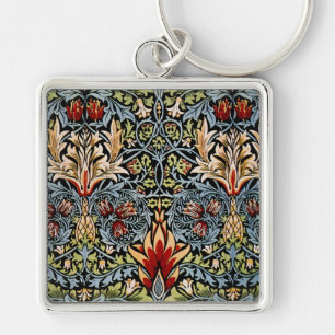 Porte-clés Motif floral à tête de serpent de William Morris