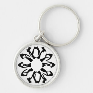 Porte-clés Motif floral à un élément