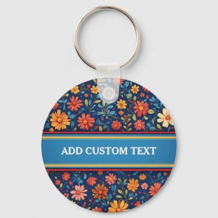 Porte-clés Motif floral élégant