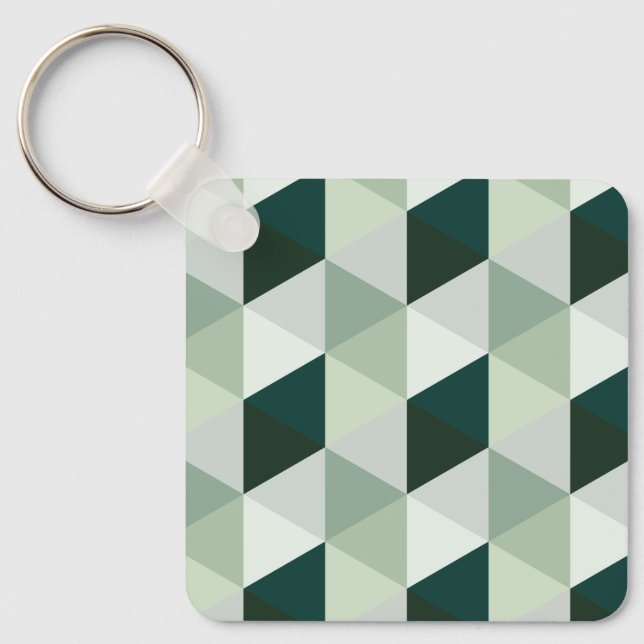 Porte-clés Motif Géométrique Abstrait - N° 01 (Recto)