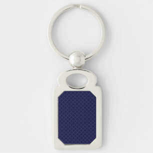 Porte-clés Motif géométrique islamique bleu foncé