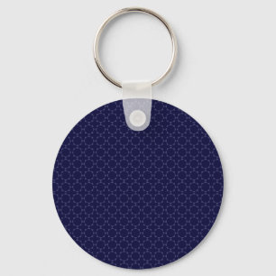 Porte-clés Motif géométrique islamique bleu foncé