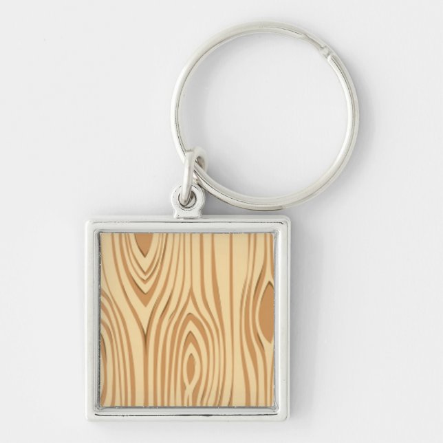 PORTE-CLÉS MOTIF GRAIN EN BOIS (Devant)