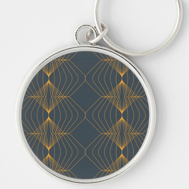 Porte-clés Motif graphique géométrique chic, élégant et simpl (Devant)