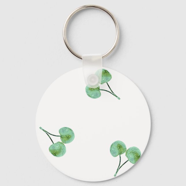 Porte-clés Motif Green Cherry (Recto)