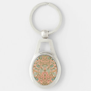 Porte-clés Motif Hyacinthe Rose Poussiéreux de William Morris
