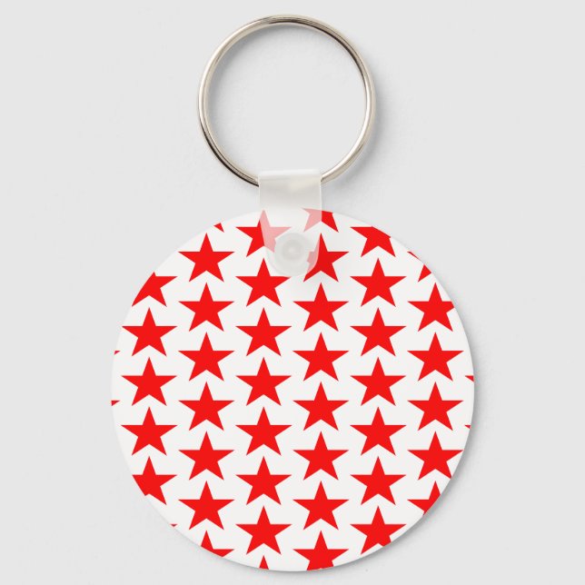 Porte-clés Motif Little Red Stars (Recto)
