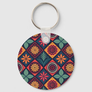 Porte-clés Motif magique Fleurs