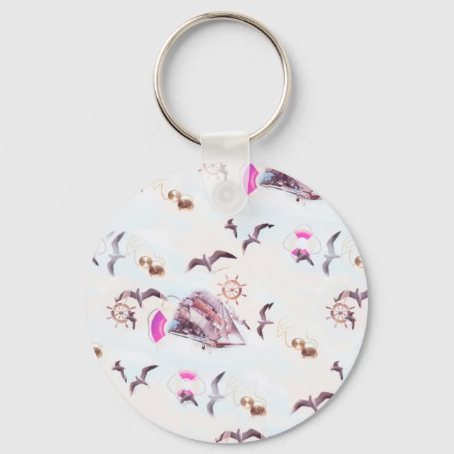 Porte-clés Motif maritime (Recto)