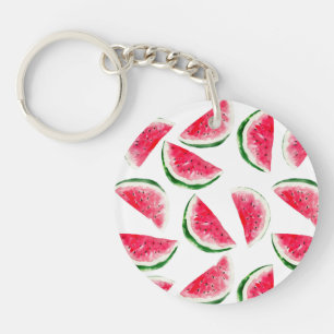 Porte-clés Motif mignon d'ananas et de pastèque