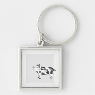 Porte-clés Motif minimaliste de Cottagecore vintage représent