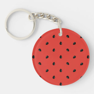 Porte-clés Motif minimaliste de graine de pastèque