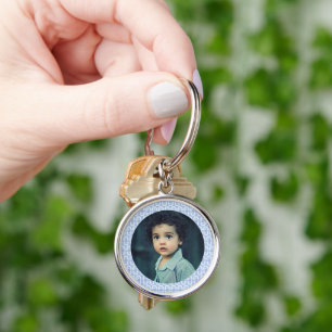 Porte-clés Motif Moderne Vibrant avec des Formes de Couleurs