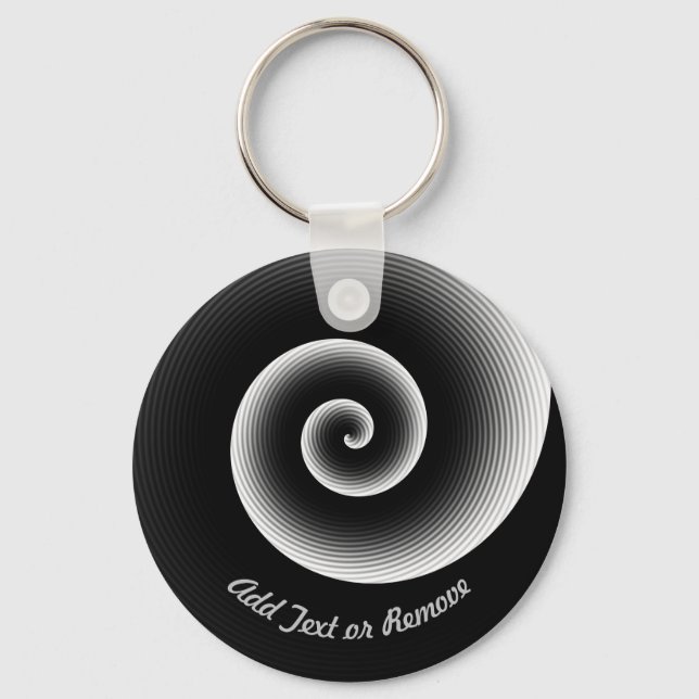 Porte-clés Motif noir personnalisé cool   (Recto)